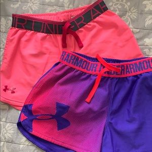 Girls Underarmour shorts
